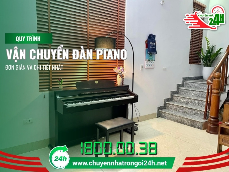 quy trình vận chuyển đàn piano