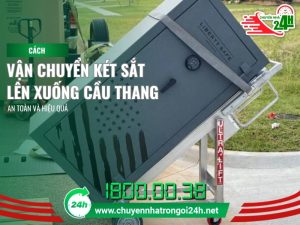 vận chuyển két sắt lên xuống cấu thang