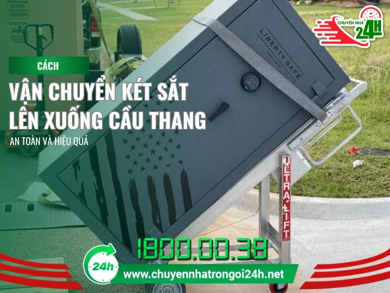 vận chuyển két sắt lên xuống cấu thang