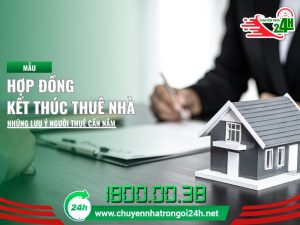 hợp đồng kết thúc thuê nhà