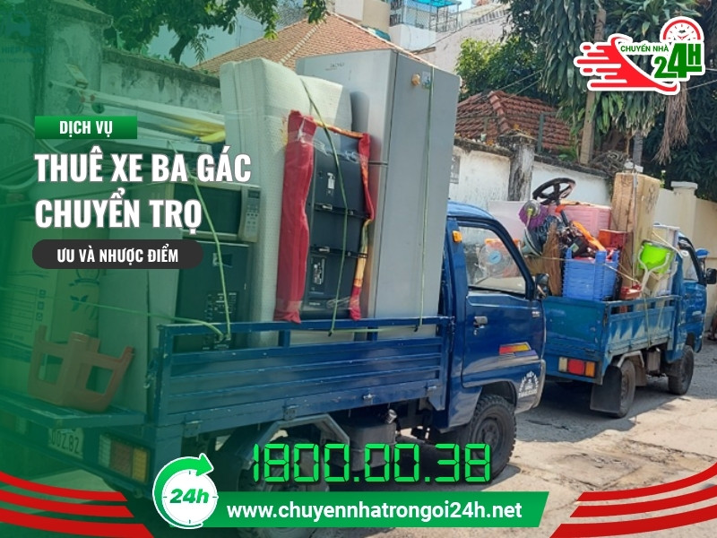thuê xe ba gác chuyển trọ