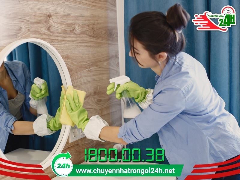 Dọn dẹp phòng sạch sẽ trước khi xông