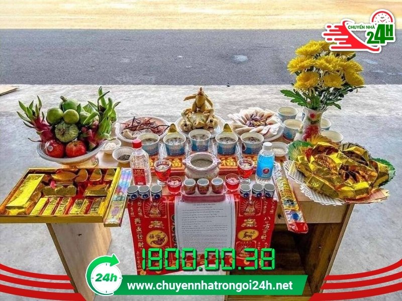 Mâm cúng nhập trạch đầy đủ