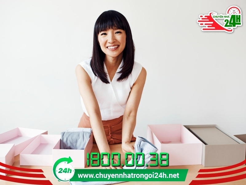Mẹo dọn dẹp phòng để chuyển trọ theo phương pháp Konmari