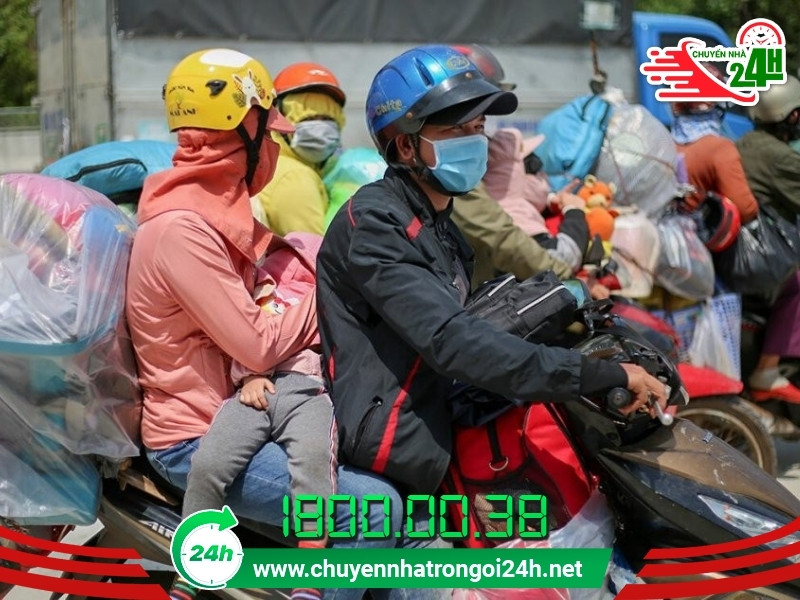 Nhu cầu chuyển đồ về quê ngày càng tăng