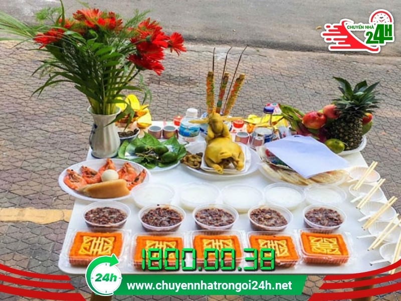 Vị trí cúng trước sân nhà