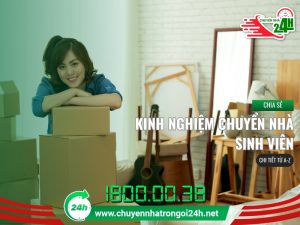 Kinh nghiệm chuyển nhà sinh viên