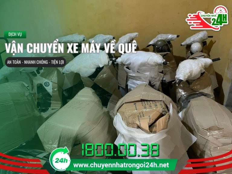Dịch vụ vận chuyển xe máy về quê