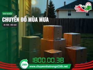 Kinh nghiệm chuyển đồ mùa mưa