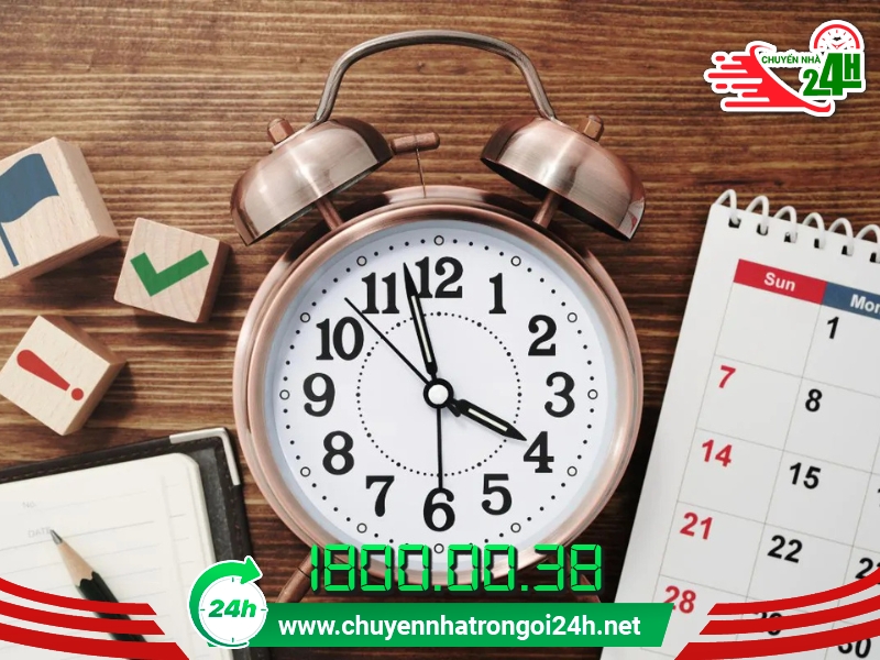 Sắp xếp thời gian hợp lý, khoa học giúp chuyển trọ hiệu quả hơn