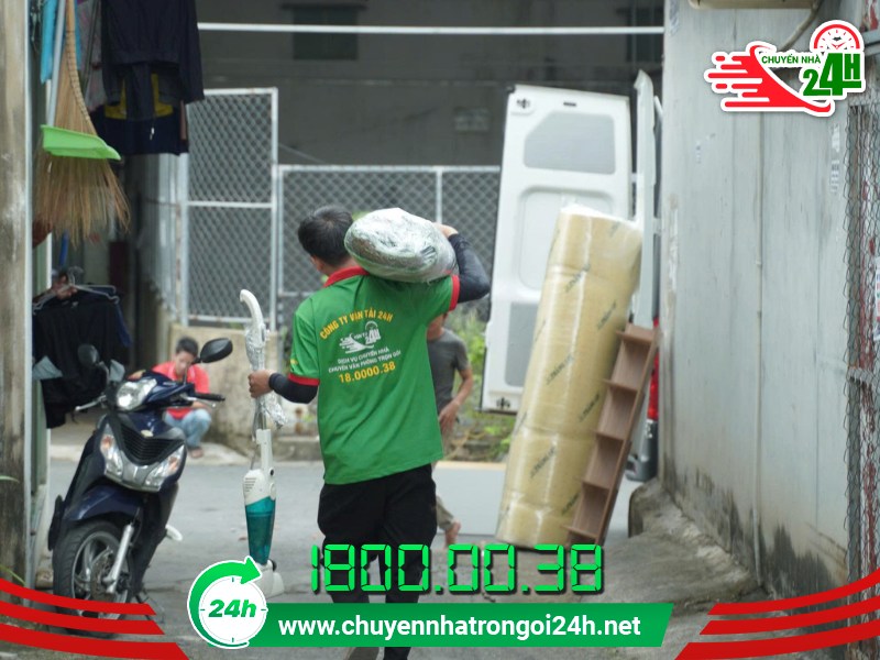 Dịch vụ chuyển nhà trong hẻm nhỏ, ngõ sâu Chuyển Nhà 24H