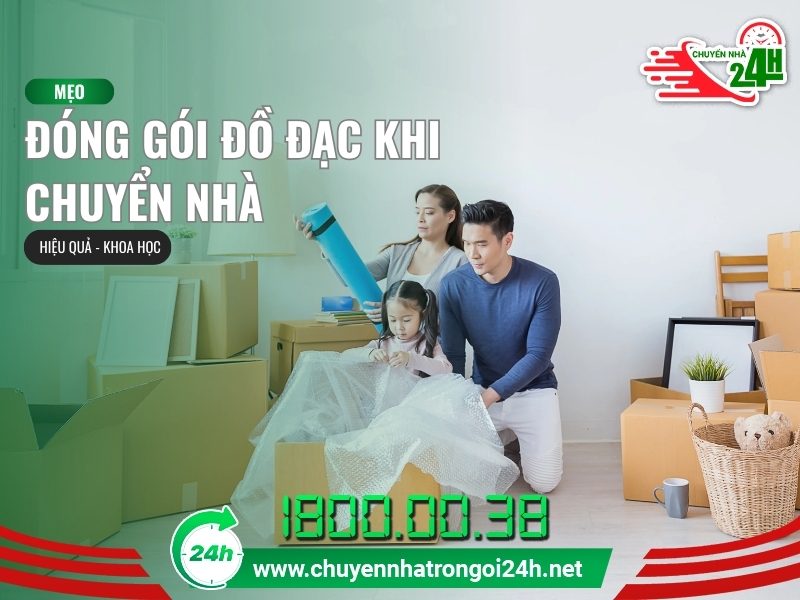 Đóng gói đồ đạc khi chuyển nhà