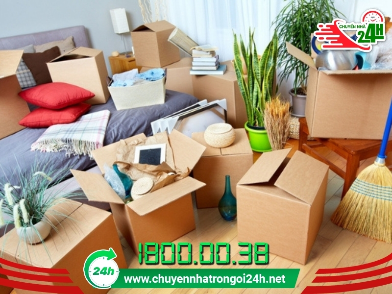 Trộn nhiều đồ đạc trong cùng một thùng