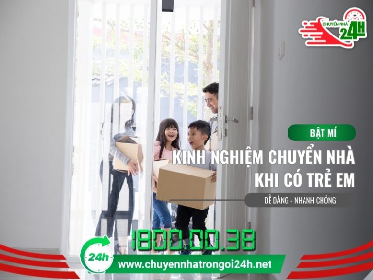 chuyển nhà khi có trẻ em