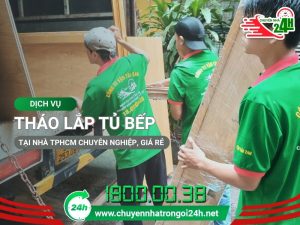 tháo lắp tủ bếp